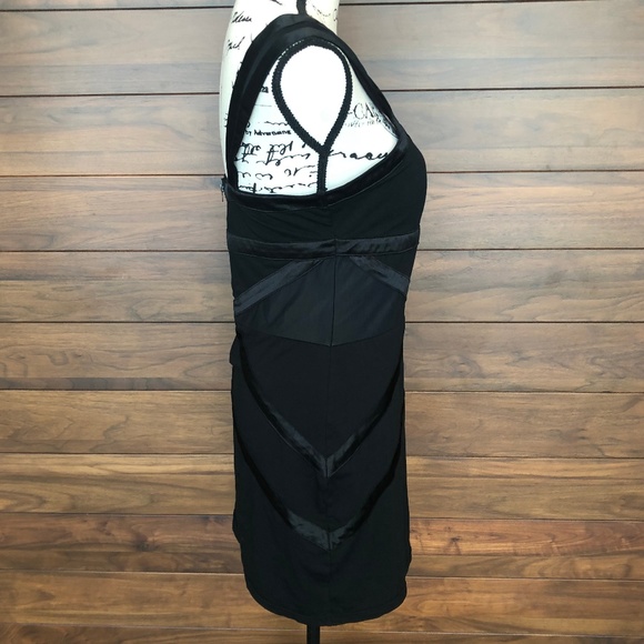 One Shoulder Sweetheart Backless Black Mini Dress - Picture 4 of 6